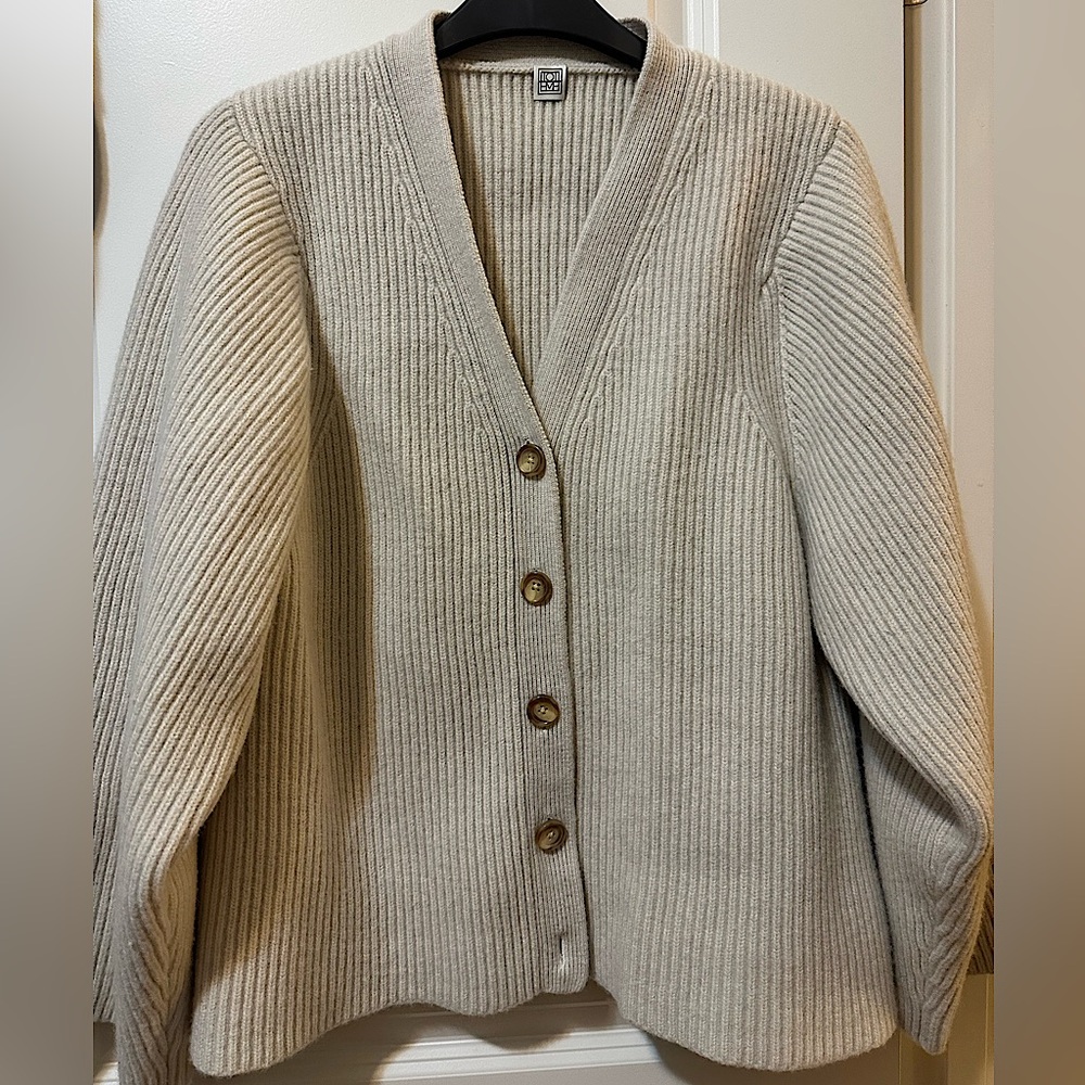 Toteme beige cardigan